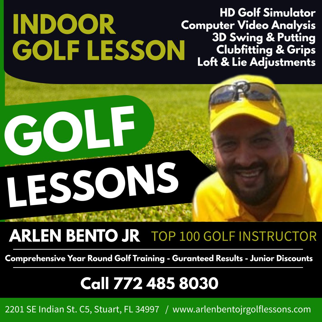 Arlen Bento Jr. Golf Lessons Stuart Florida Indoor Golf Lesson