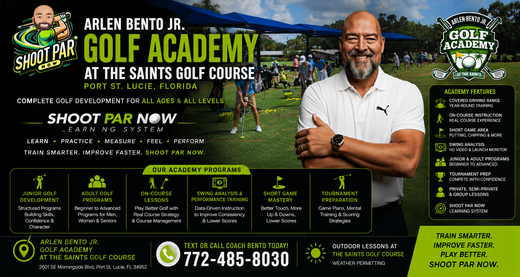 ARLEN BENTO JR GOLF ACADEMY SAINTS GOLF COURSE PORT ST LUCIE FLORIDA